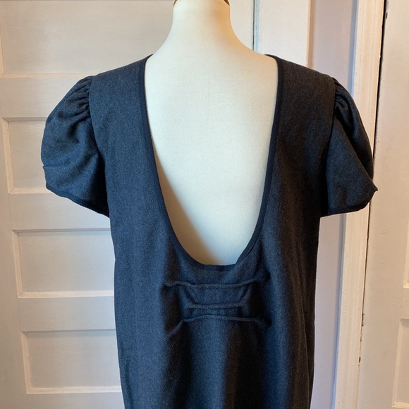 Les Filles d'Ailleurs Puff Sleeve Wool Dress, Size XL - Picture 5 of 15